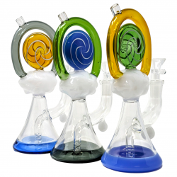 7" Puffy Cloud Sweetopia Inline Water Pipe [GB838]