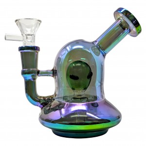 Electroplated Galactic-Cruiser Alien Perc Water Pipe [GB882]