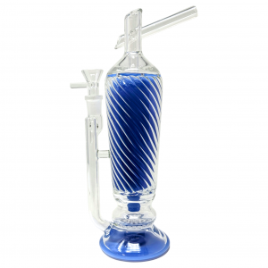 9.5" Frosted Chalice Honeycomb Perc Water Pipe [GB885]