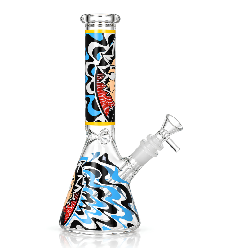 10" Colorful Cartoon Character Decal Art Beaker Water Pipe