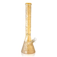 12" Electroplated Frosted Straight Tube Water Pipe - Assorted