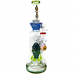 BIIGO Glass By Lookah - 14" Frightful Stare Toothsome Perc Water Pipe - Blue  [GT050]