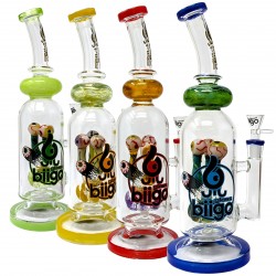 BIIGO Glass By Lookah -  13" Popzilla Goregaze W/ Biteblades Perc Water Pipe [GTG-20]