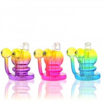 Two-Eyed Alien Dome Glass Water Pipe - [H20]