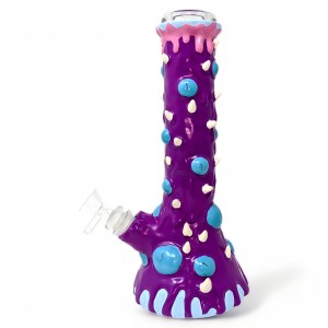 10.5" Nail Symphony Crafted Melting Wax Water Pipe - [H277]