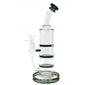 10" Triple Disk Perc Water Pipe - [HAJ2227]