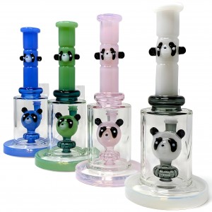 8.5" Panda-Monium W/ Panda-rific Perc Water Pipe [HAJ2242]