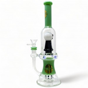 On Point Glass - 11" Enter the Nightmare - Jack's Spooky Showerhead Perc Halloween Water Pipe - [HAJ2255]