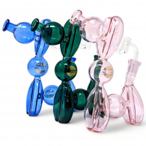 On Point Glass - 7" Poodle Charm - Every Puff Unveils A Tail-Wagging Tale Water Pipe [HAJ2256]