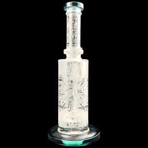 9.5" Chemistry Meets Art-Sand Blasted Perfection Water Pipe [HAJ2259]