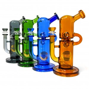 On Point Glass - 8.5" Ride the Capsule Wave Incycler Water Pipe [HAJ2261]