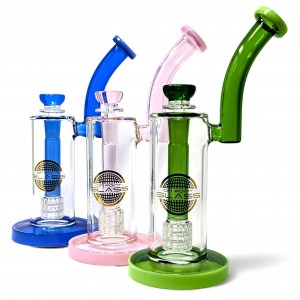 On Point Glass - 9" Wand's Arc of Connection Matrix Perc Water Pipe [HAJ2262]