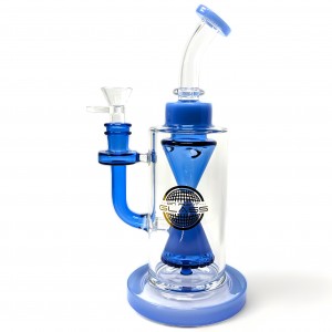 On Point Glass - 9" Curve of Time's Embrace Beaker Matrix Perc Water Pipe [HAJ2263]