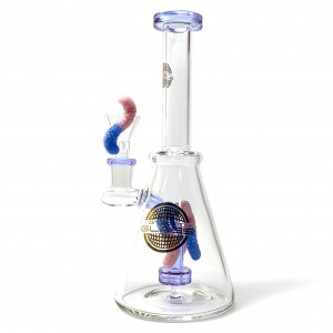 On Point Glass - 9" Dip Your Thoughts In The Candy Matric Perc Beaker Water Pipe [HAJ2267]