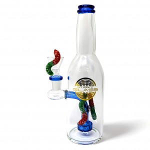 On Point Glass - 8.5" In a Bottle's Embrace Candy Matric Perc Water Pipe [HAJ2268]
