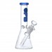 On Point Glass - 8" Ice-Pinch Color Accent Classic Beaker Bong On Point Glass - 8" Ice-Pinch Color Accent Classic Beaker Bong