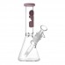 On Point Glass - 8" Ice-Pinch Color Accent Classic Beaker Bong On Point Glass - 8" Ice-Pinch Color Accent Classic Beaker Bong