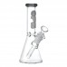 On Point Glass - 8" Ice-Pinch Color Accent Classic Beaker Bong On Point Glass - 8" Ice-Pinch Color Accent Classic Beaker Bong