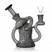 On Point Glass 5.5-Inch Frosted Art Recycler Water Pipe