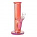 8.5" Vivid Chevron Art Straight Tube Glass Water Pipe