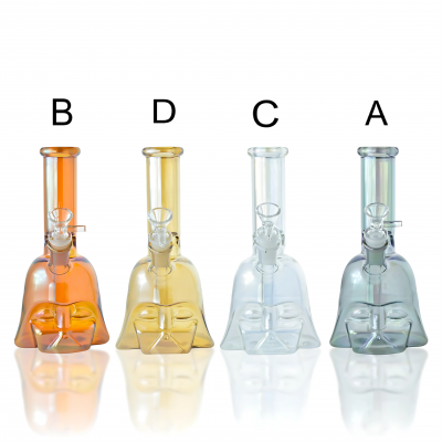 9" Electroplated Darth Vader Water Pipe