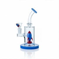 7" Rocket Launch Showerhead Perc Water Pipe