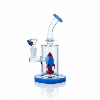 7" Rocket Launch Showerhead Perc Water Pipe