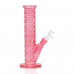9.5 inch brick textured straight glass water pipe