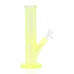 9.5 inch brick textured straight glass water pipe