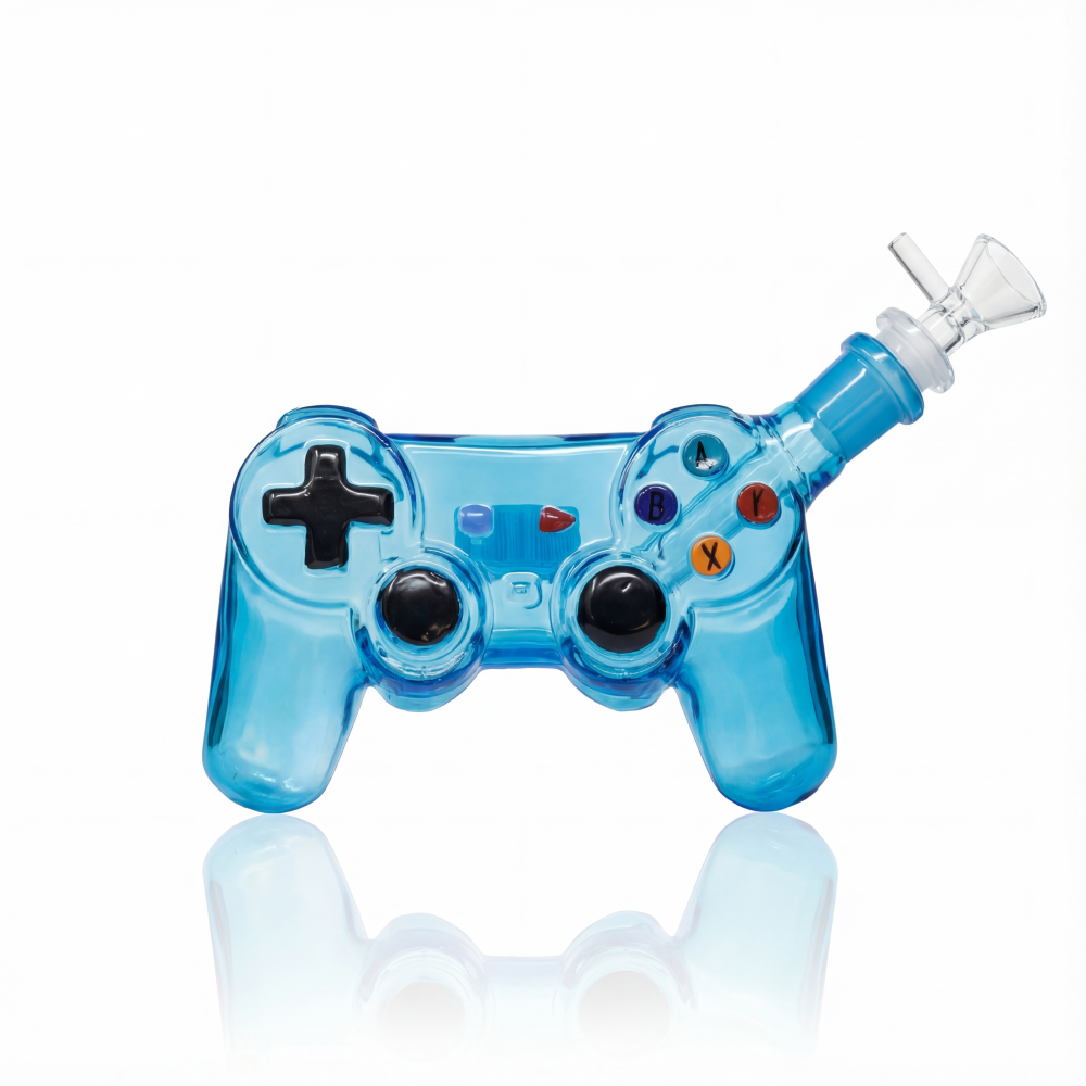 5 inch joystick controller shape glass water pipe