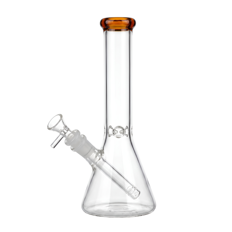 8" Ice-Pinch Color Accent Beaker Water Pipe