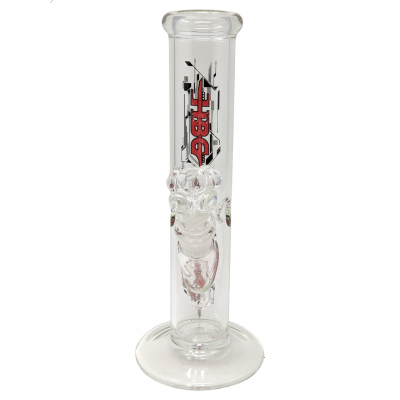 10" HBG Glass Logo Ice Catcher Straight Water Pipe - [ST10]