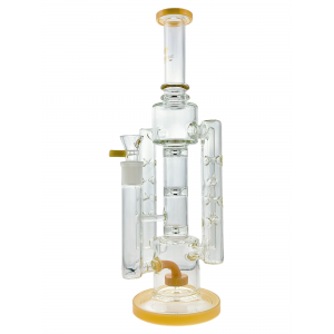 High Point Glass - 15" Matrix Perc Multi Arm Recycler Water Pipe 14F [HPG-379]