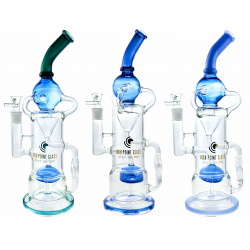 High Point Glass - 16" 5mm Cylinder Incycler Water Pipe [HPG-90]