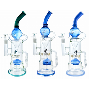 High Point Glass - 16" 5mm Cylinder Incycler Water Pipe [HPG-90]
