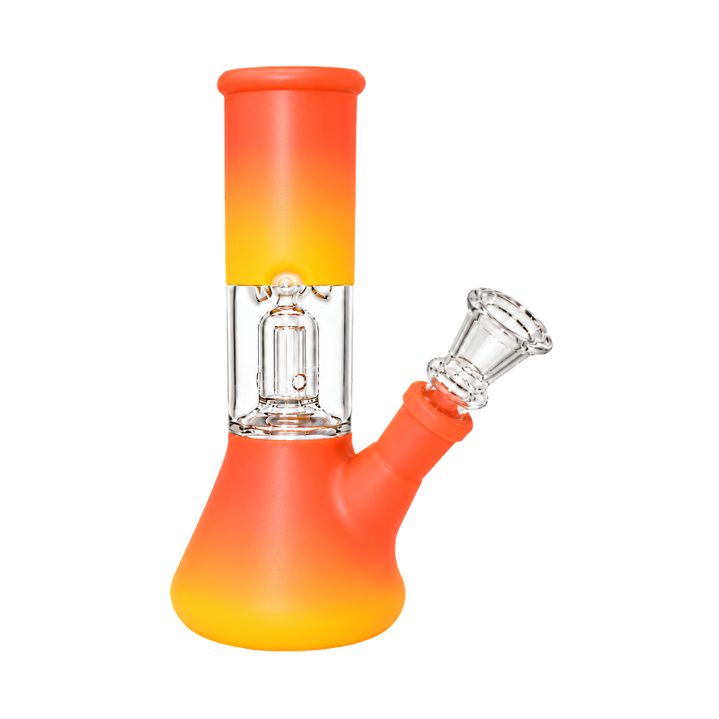 6" Single Dome Perc Ombre Beaker Water Pipe