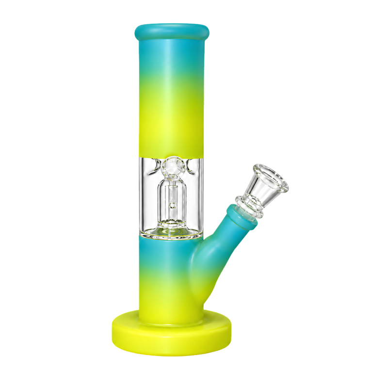 8" Single Dome Perc Straight Tube Water Pipe