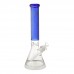 15.5 Inch 28mm Thick Base Etched Glass Beaker Water Pipe [HXCP067]