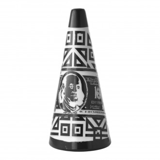 6" Cash Flow Sandblasted Pyramid Water Pipe - [HXCP078]