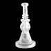 9-inch Halloween Art Frosted Water Pipe – Spooky Glass Design