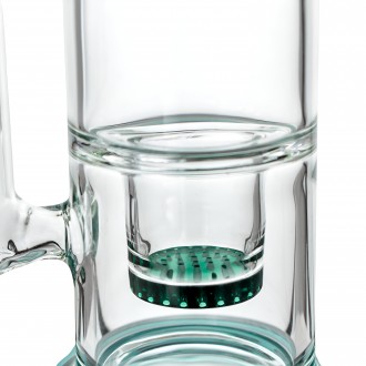 16.5" Honeycomb & Tree Perc Straight Tube Water Pipe - [HXCP088]