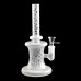 10-inch Geometric Shape Frosted Water Pipe – Modern Glass Design
