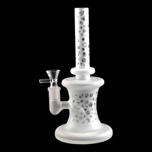 10" Geometric Shape Frosted Water Pipe - [HXCP109]