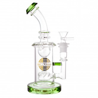 On Point Glass - 8" Bent Tube Incycler Water Pipe - [HXCP112]