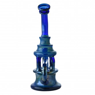 9" Four Pillar Incycler Recycler Water Pipe - [HXCP125]