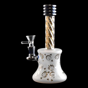 8" Mad Scientist Electroplated Water Pipe - [HXCP126]