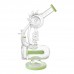 11-inch Multi Spike Spiral Inline Perc Recycler Water Pipe – Artistic Glass Design