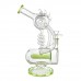 11-inch Multi Spike Spiral Inline Perc Recycler Water Pipe – Artistic Glass Design