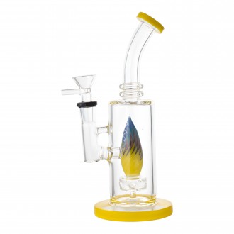 8" Color Accent Conicle Showerhead Perc Water Pipe - Assorted [HXCP328]