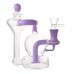 6-inch Double Chamber Showerhead Perc Recycler Water Pipe – Milky Purple